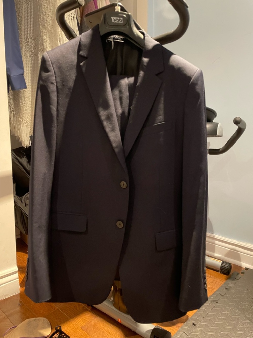 Dark navy blue suit with pants
